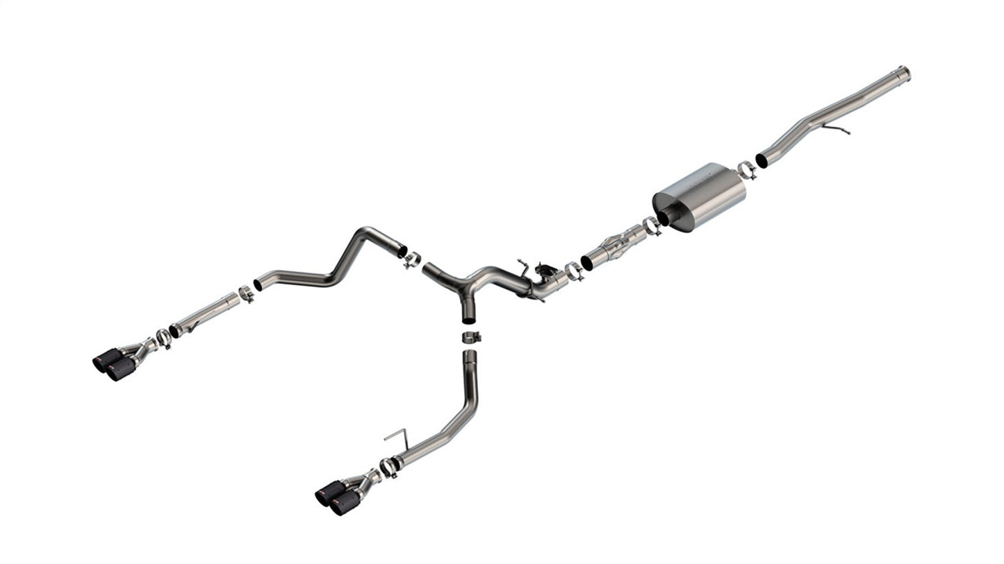 Borla 24 Silverado 6.2L V8 ATAK Cat-Back w/ Valve Simulator | CF (140997CFBA-12K)
