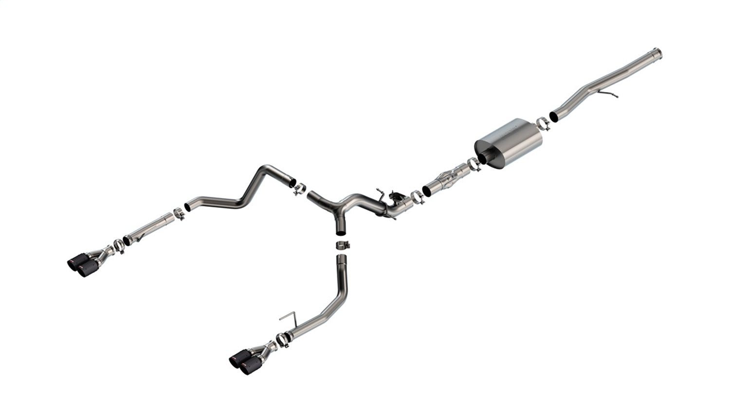 Borla 24 Silverado 6.2L V8 ATAK Cat-Back w/ Valve Simulator | CF (140997CFBA-12K)