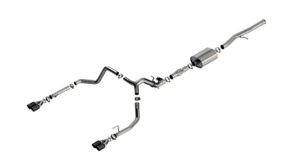 Borla 24 Silverado 6.2L V8 ATAK Cat-Back w/ Valve Simulator | CF (140997CFBA-12K)