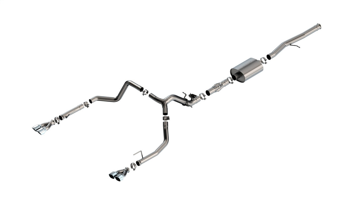 Borla 24 Silverado 6.2L V8 ATAK Cat-Back w/ Valve Simulator | Chrome (140998-12K)