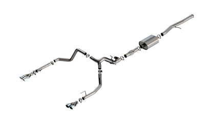 Borla 24 Silverado 6.2L V8 ATAK Cat-Back w/ Valve Simulator | Chrome (140998-12K)