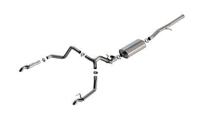 Borla Touring Catback Chevy Silverado 1500 ZR2/ GMC Sierra AT4X 6.2L V8 | 24-25 (141002) (SPF141002)