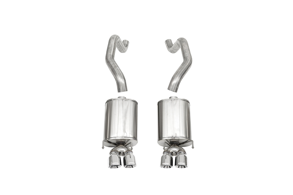 CORSA Xtreme, Sport / 2.5 in Axle-Back 3.5 in Twin Tips | 2005-2008 Corvette C6 (14469, 14169)