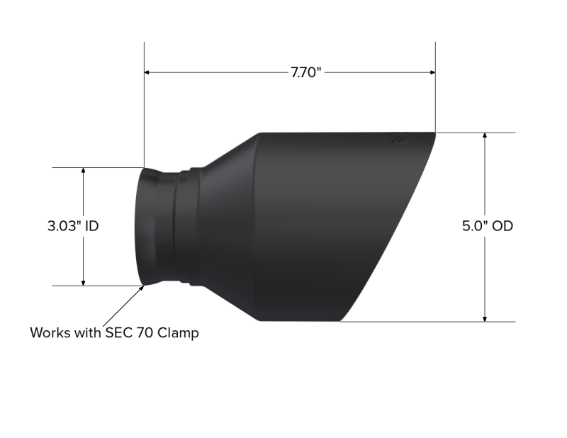 MBRP 3in/5in Out Exhaust Tip | Dodge Charger/ Durango SRT (T5197BLK)