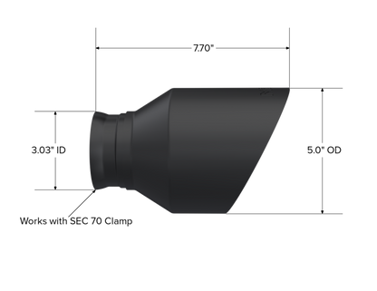 MBRP 3in/5in Out Exhaust Tip | Dodge Charger/ Durango SRT (T5197BLK)
