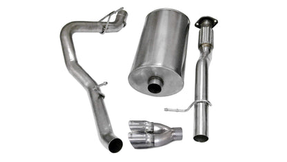 CORSA Sport / 3.0 in Cat-Back 4.0 in Twin Tips | 2007-2009 Avalanche Suburban Yukon XL 5.3L 6.0L (14246)