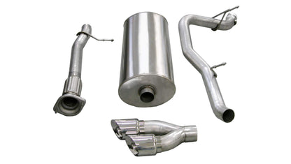 CORSA Sport / 3.0 in Cat-Back SSE 4.0 in Twin Tips | 2007-2010 Yukon XL Denali, Escalade ESV EXT 6.2L (14298)