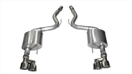 CORSA Sport / 3.0 in Axle-Back 4.0 in Twin Tips | 2015-2017 Mustang GT 5.0L V8 Coupe (14334)