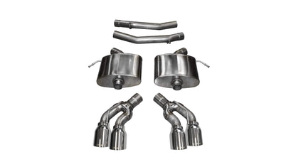 CORSA Xtreme, Sport / 2.75 in Axle-Back 4.0 in Twin Tips | 2016-2019 CTS-V 6.2L (14358, 14357)