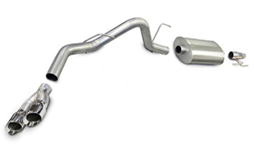 CORSA Sport / 3.0 in Cat-Back 4.0 Twin Tips | Ford F-150 EcoBoost 2011-2014 3.5T (14392)