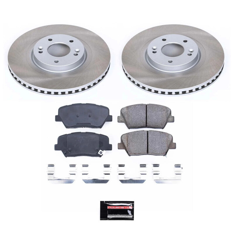 PowerStop 14-20 Kia Sorento Front Semi-Coated Rotor Kit (SC7064)