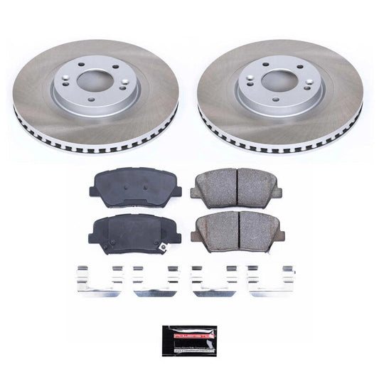 PowerStop 14-20 Kia Sorento Front Semi-Coated Rotor Kit (SC7064)