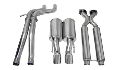 CORSA Sport / 2.5 in Cat-Back 4.0 in Single Tips | 2006-2010 Grand Cherokee SRT-8 6.1L (14451)
