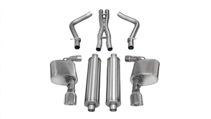 CORSA Xtreme / 2.75 in Cat-Back Single 4.5 in Tips | 2012-2014 Charger, 300 6.4L (14464)