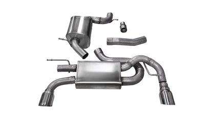 CORSA Touring / 3.0 in Cat-Back 4.0 in Single Tips | 2010-2014 VW Golf GTI Mk6 2.0T (14491)