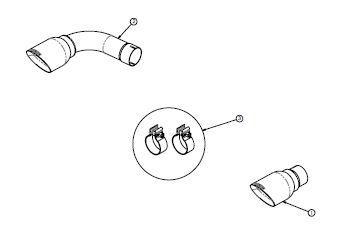 CORSA Replacement / 4.0 in Single Tip Kit | 2010-2014 VW Golf GTI Mk6 2.0T CORSA Systems (14492)