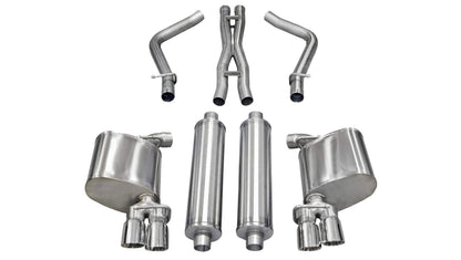 CORSA 2011-2014 Dodge Charger RT Exhaust | Xtreme / 2.5 in Cat-Back Twin 3.0 in Tips | 5.7L V8 (14522)