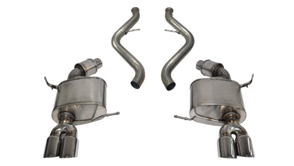CORSA Sport / 2.5 in Axle-Back 3.0 in Twin Tips | 2008-2012 BMW M3 E90 (14569)