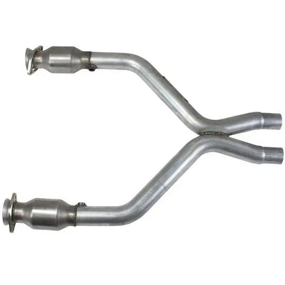 BBK 11-14 Mustang 3.7 V6 Short Mid X Pipe w/Catalytic Converters (1461)