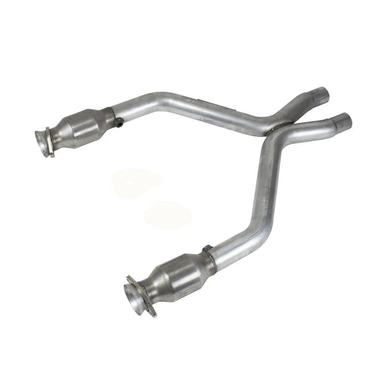 BBK 11-14 Mustang 3.7 V6 Short Mid X Pipe w/Catalytic Converters (1461)