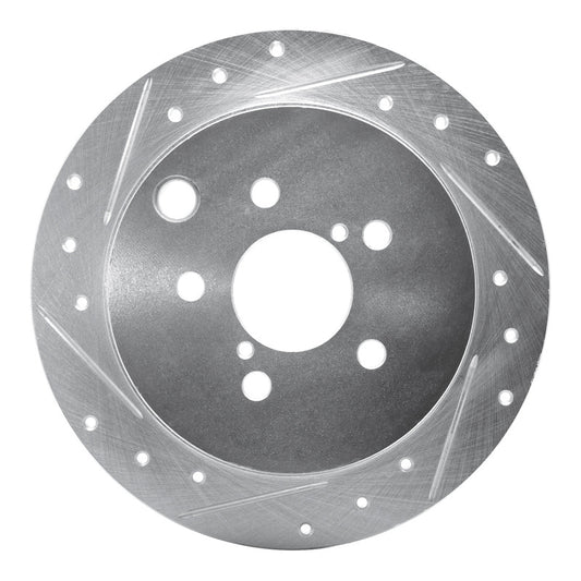 R1 Concepts 12-23 Subaru Crosstrek Rear D&S Slotted/Drilled Rotor (631-13025L)
