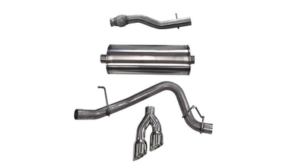 CORSA Sport / 3.0 in Cat-Back 4.0 in Twin Tips | 2015-2020 Suburban, Yukon XL 5.3L (14748)