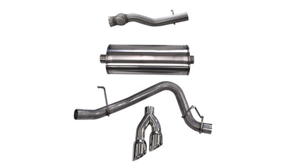 CORSA Sport / 3.0 in Cat-Back SSE 4.0 in Twin Tips | 2015-2020 Suburban, Yukon XL Denali, Escalade ESV 6.2L (14749)