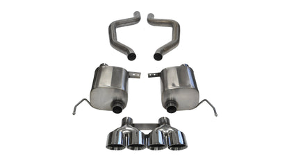 CORSA Xtreme, Sport / 2.75 in Axle-Back 4.5 in Twin Tips | 2015-2019 Corvette C7 Z06, ZR1, GS Man (14766, 14768)