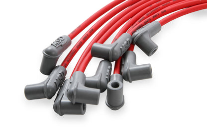 MSD 31229 Super Conductor 8.5mm Spark Plug Wire Set 8 Cylinder 90° Plug/90° Cap