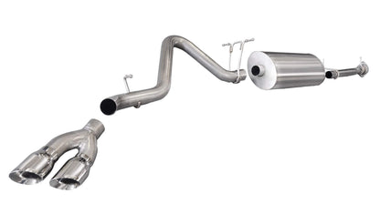 CORSA [OBSOLETE] Sport / 3.0 in Cat-Back SSE 4.0 in Twin Tips | 11-14 Silverado Sierra 2500 6.0L 153WB (14794)