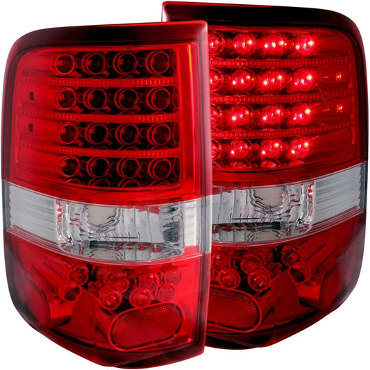 ANZO 2004-08 Ford F-150 LED Taillights Red/Clear Pair (311022)
