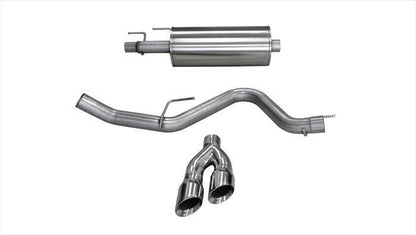 CORSA Sport / 3.0 in Cat-Back 4.0 in Twin Tips | Ford F-150 EcoBoost 2015-2020 2.7T, 3.5T (14836)