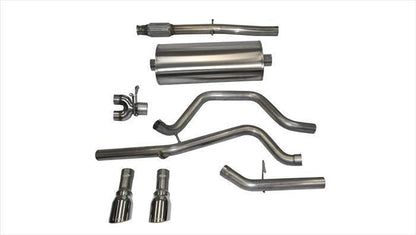 CORSA Sport / 3.0 in Cat-Back DRE 4.0 in Single Tips | 14-19c Silverado Sierra 5.3L 143WB (14869)