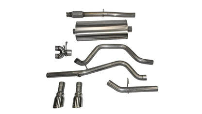 CORSA Sport / 3.0 in Cat-Back DRE 4.0 in Single Tips | 14-19c Silverado Sierra 5.3L 153WB (14870)