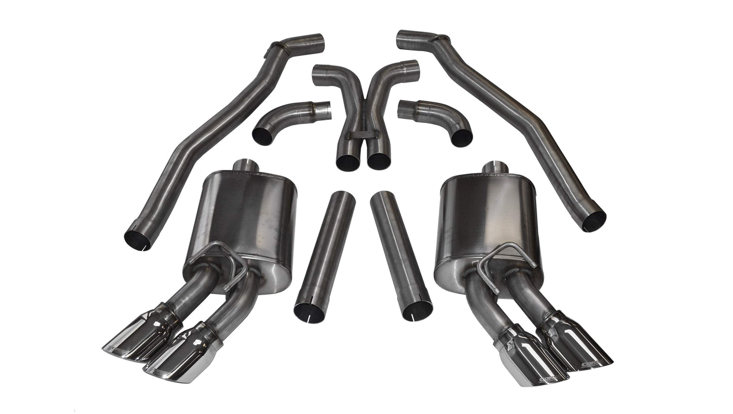 CORSA Sport / Cat-Back 4.0 in Twin Tips | 2012-15 Camaro ZL1 Coupe, 2010-15 SS 1LE (14971)