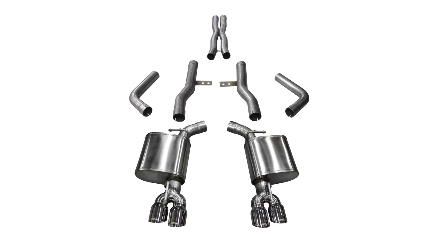 CORSA 2015-2023 Dodge Challenger Exhaust | Xtreme / 2.75 in Cat-Back 3.5 in Tips | 6.4L, 6.2L (14989)