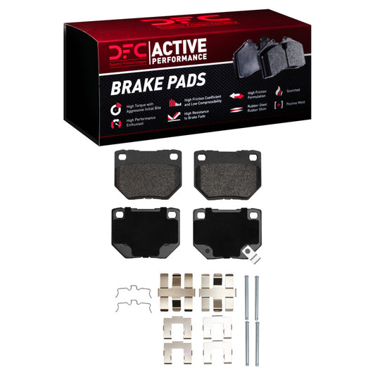 DFC Rear Active Pads & Hardware | Subaru Impreza (06-07) (1115-0461-11)