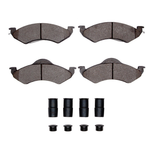 DFC 4000 HybriDynamic Brake Pads and Hardware Kit (FRONT): Dodge Durango 3.6L / 3.9L (98-99)
