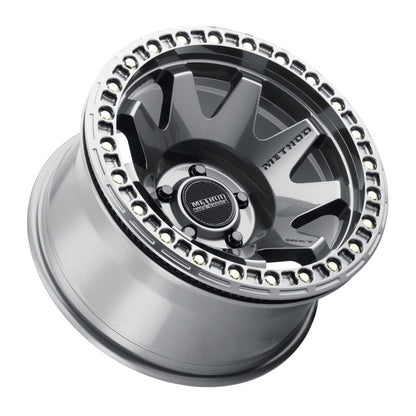 (set of 4) Method MR108 Beadlock Gloss Titanium | 17x9" -44mm | 5x5in Wheel