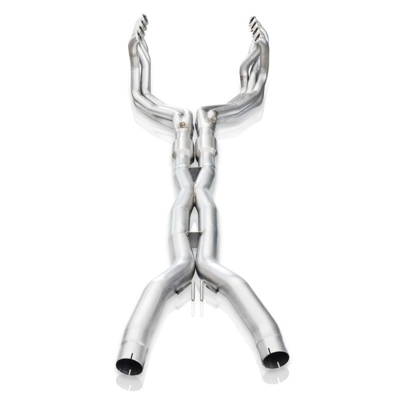 Stainless Works 14-19 Corvette 6.2L Headers 2in Primaries w/HF Cats & X-Pipe (C72CAT)