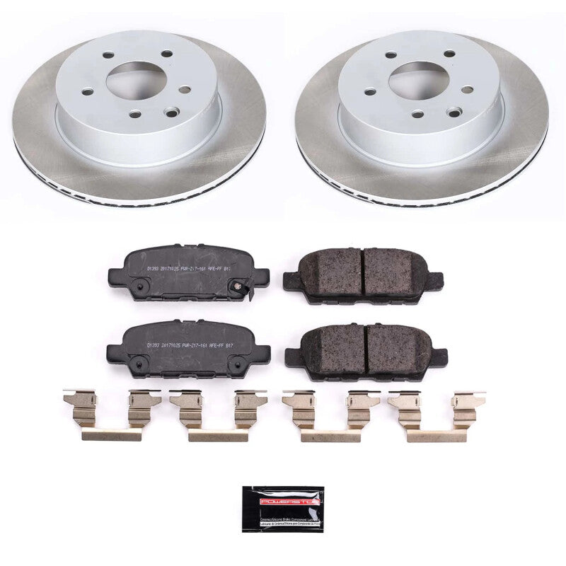 PowerStop 17-22 Nissan Rogue Sport Rear Semi-Coated Rotor Kit (SC6761)