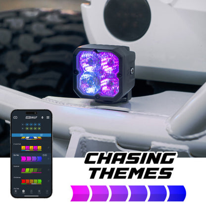 XKGlow MX-CUBE-D-KIT XKmax RGBW LED Cube Light Kit Driving Beam 2pc