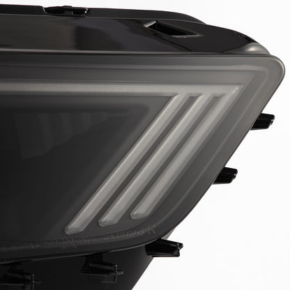 AlphaRex 15-17 Ford Mustang/18-20 Mustang Shelby GT350/GT500 NOVA-Series LED Projector Headlights Black