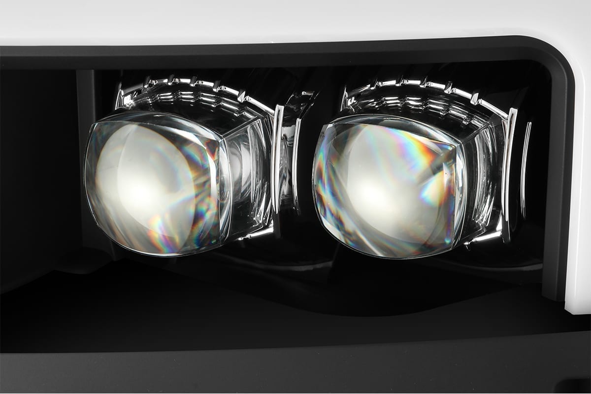 AlphaRex 15-19 Chevrolet Silverado 2500HD/3500HD MK II NOVA-Series LED Projector Headlights Black