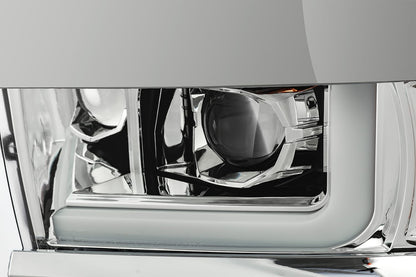 AlphaRex 15-19 Chevrolet Silverado 2500HD/3500HD PRO-Series Halogen Projector Headlights Chrome