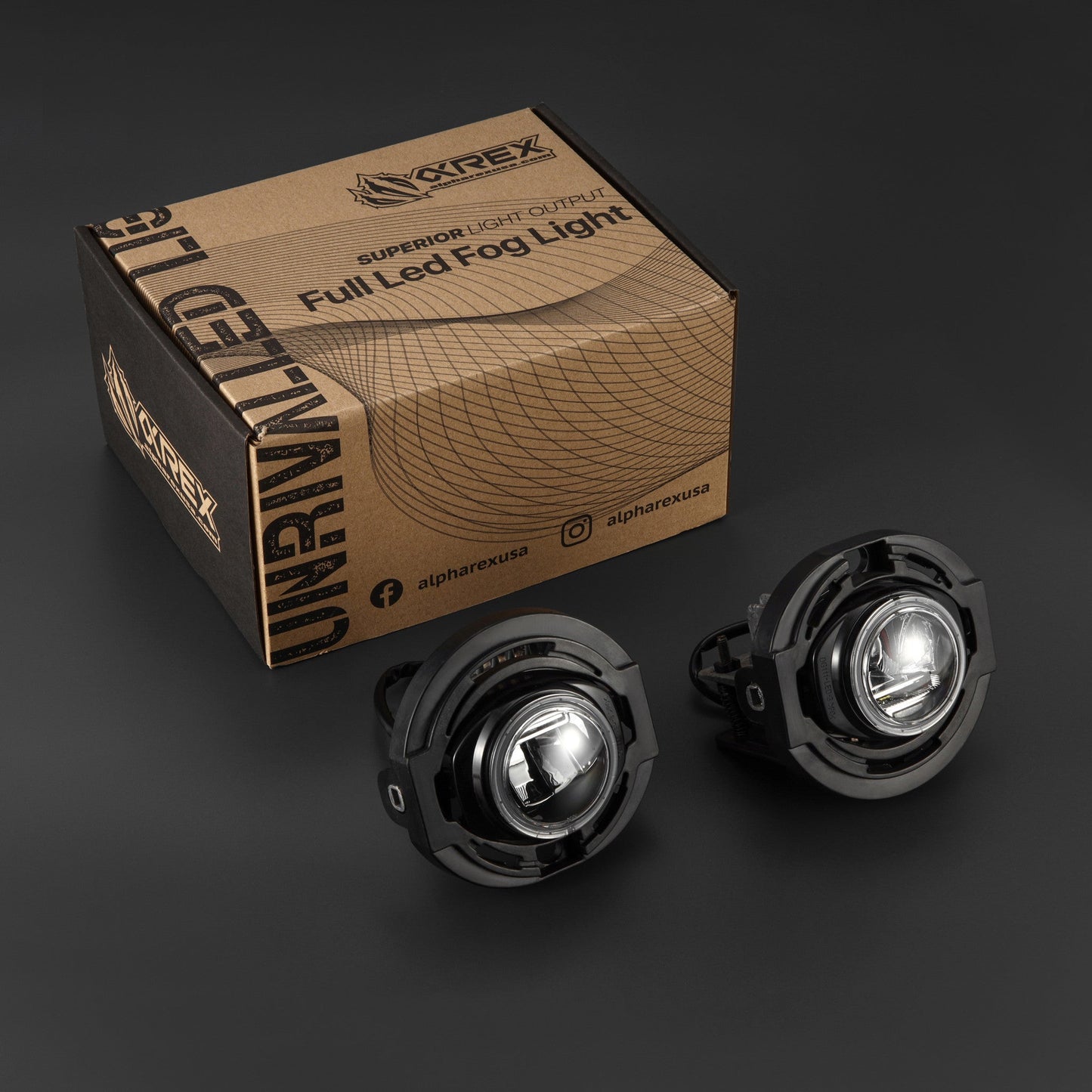 AlphaRex 15-23 Dodge Charger LED Projector Fog Lights (White Output Only)