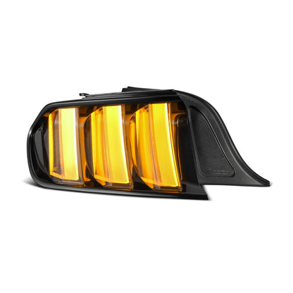 AlphaRex 15-23 Ford Mustang NOVA-Series Prismatic LED Tail Lights Black-Clear