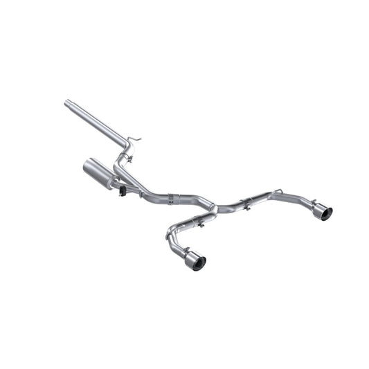 MBRP Stainless Steel 3" Cat-Back - 2.5" Dual Split Exit | 2022 - 2024 VW MK8 Golf GTI (S4617)