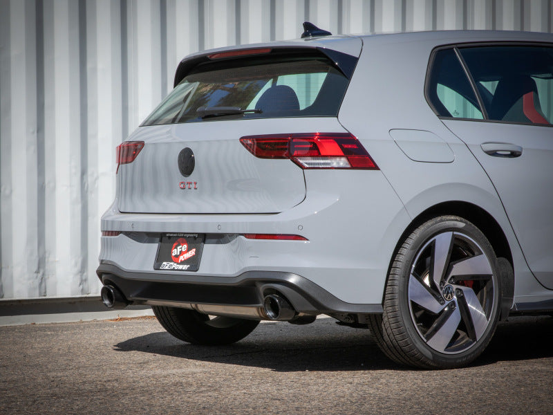 aFe 3 to 2-1/2 IN Stainless Steel Cat-Back Exhaust w/Black Tip | Volkswagen GTI (22-24) (49-36454-B)