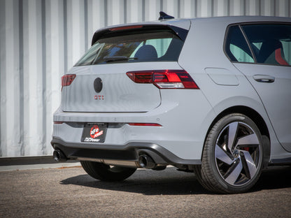 aFe 3 to 2-1/2 IN Stainless Steel Cat-Back Exhaust w/Black Tip | Volkswagen GTI (22-24) (49-36454-B)